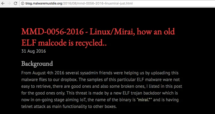 Inside the infamous Mirai IoT Botnet: A Retrospective Analysis Embedded Image - 2V32eu