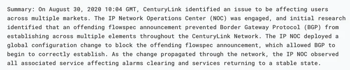 August 30th 2020: Analysis of CenturyLink/Level(3) outage Embedded Image - 1nI03k