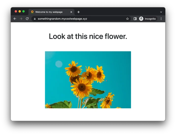 Simple website generated by Cloudflare Workers